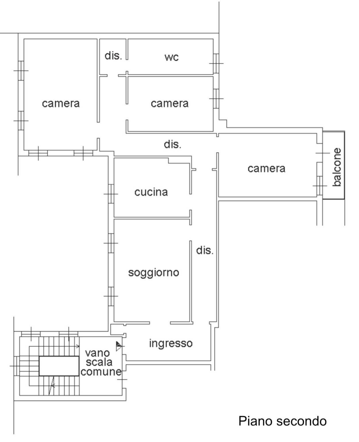 Apartment via Roma, 115, Coggiola - floor plans 1