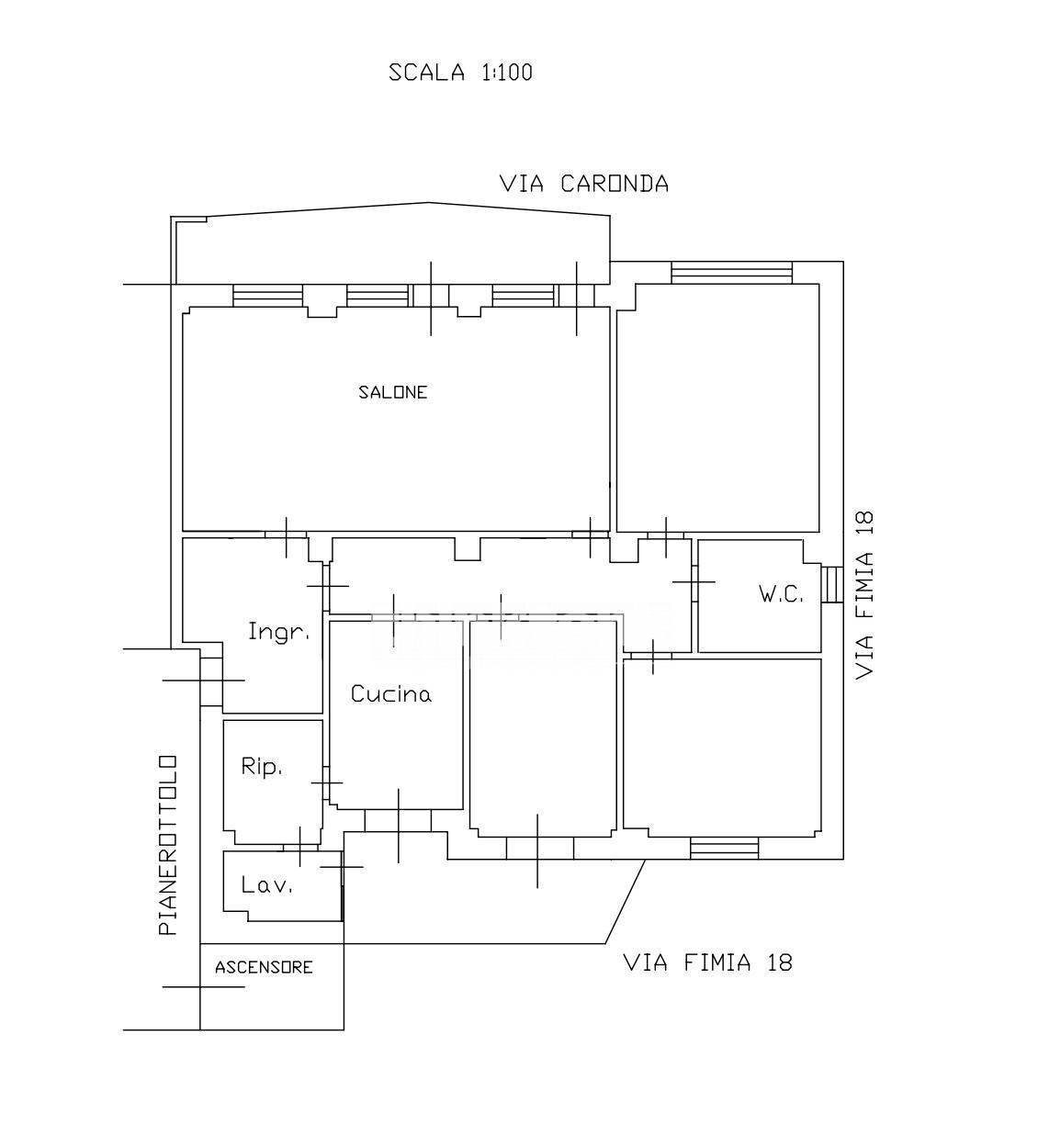 Foto 21 - Appartamento Via Fimia, Catania - planimetria 1