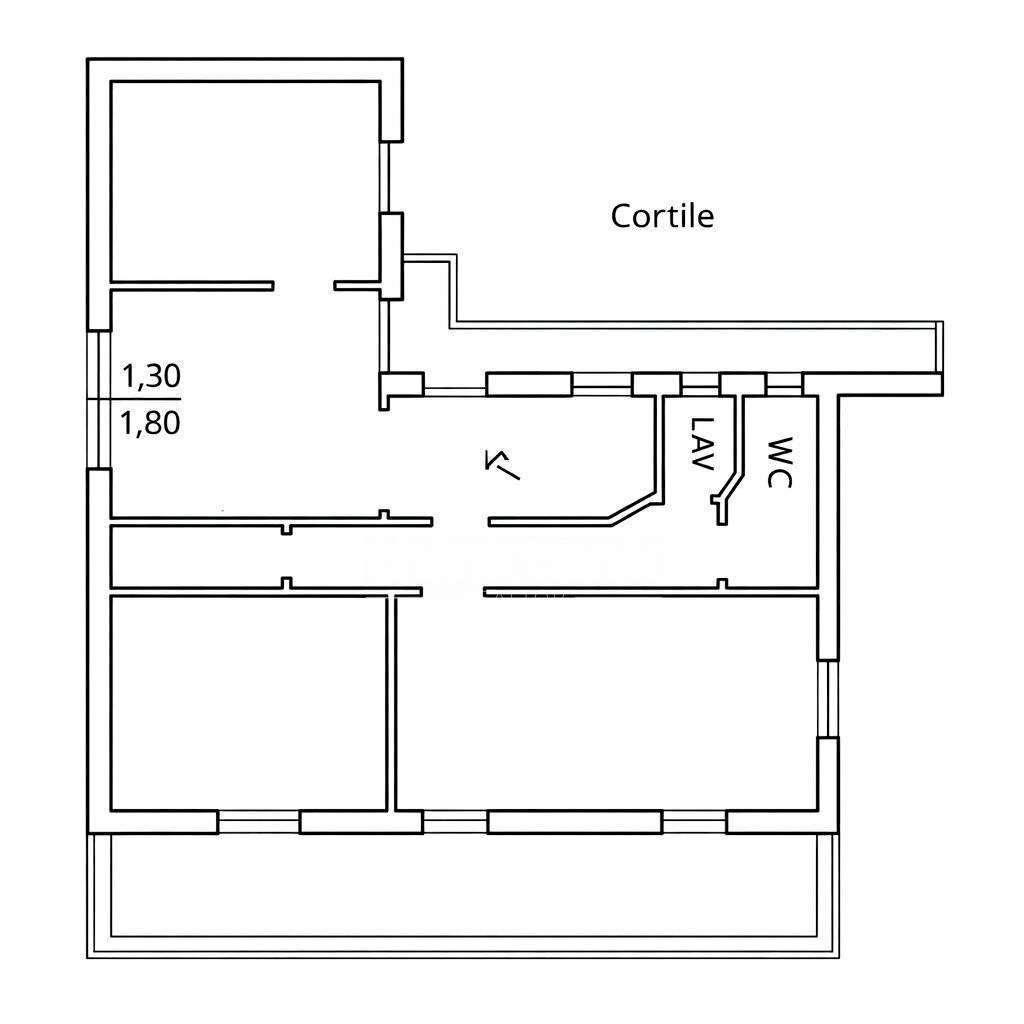 Foto 15 - Attico Via Menza, Catania - planimetria 1