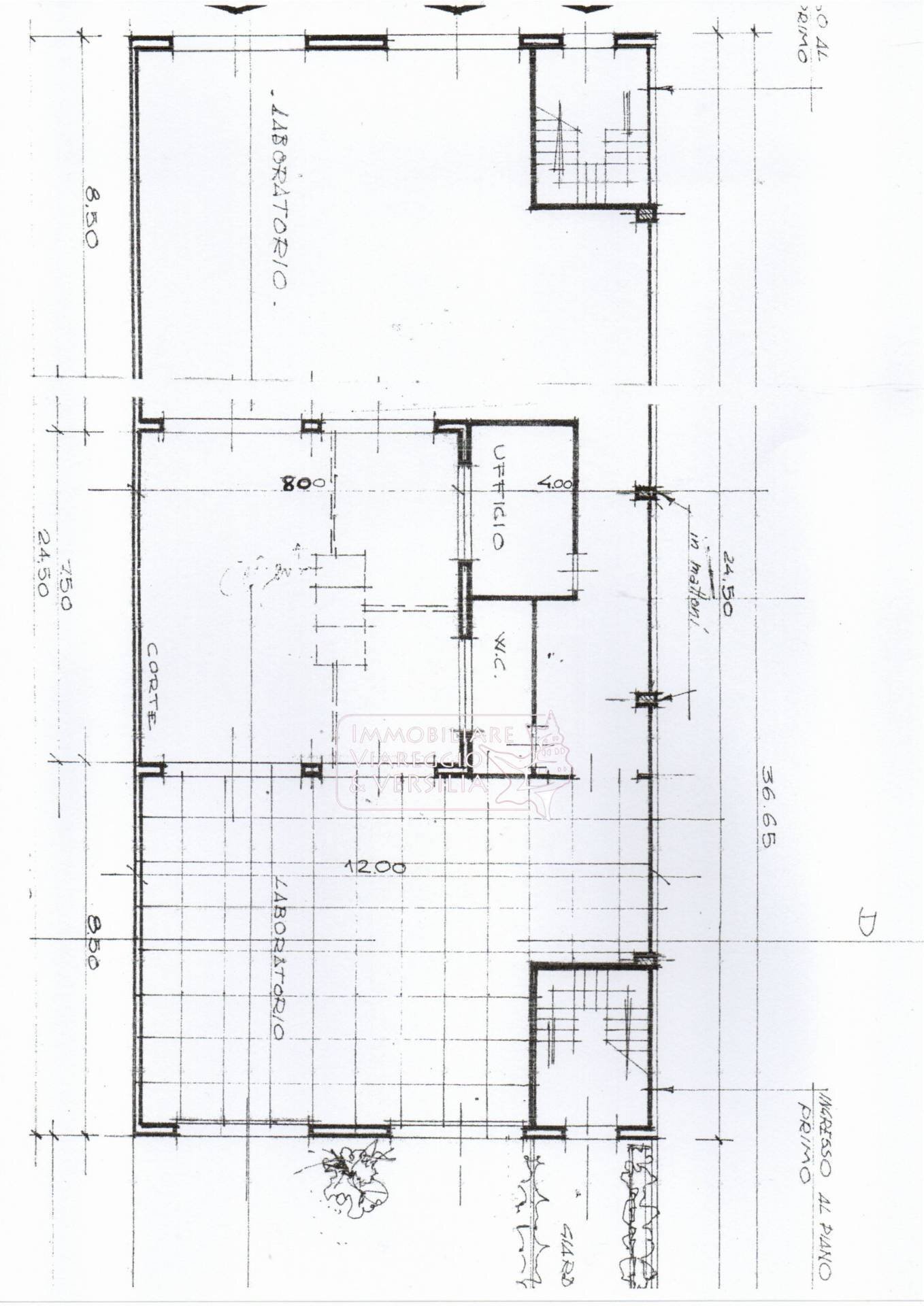Foto 9 - Magazzino via fratelli Cervi
 
20, Viareggio - planimetria 1