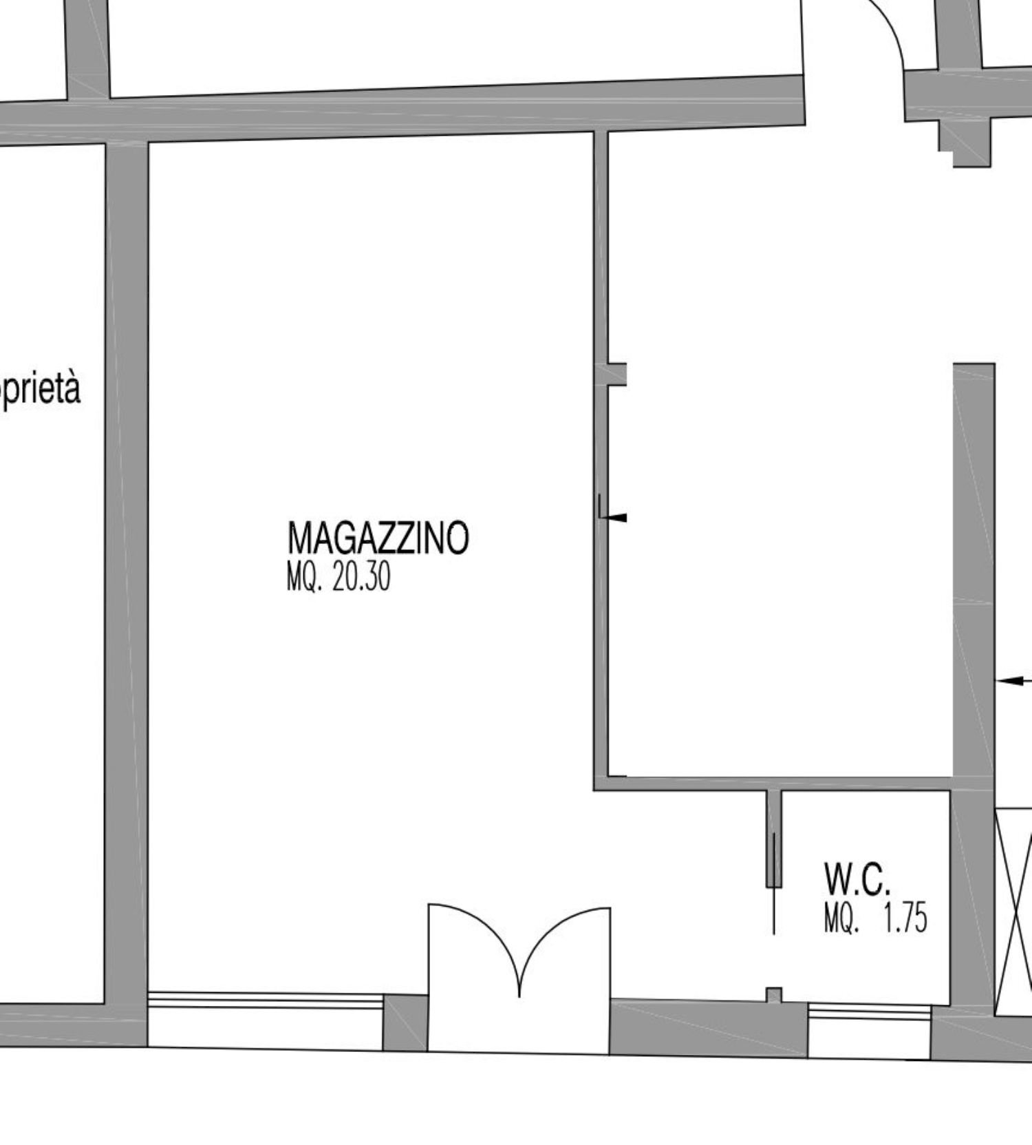 planimetria - Locale Commerciale Cannaregio, Venezia - planimetria 1