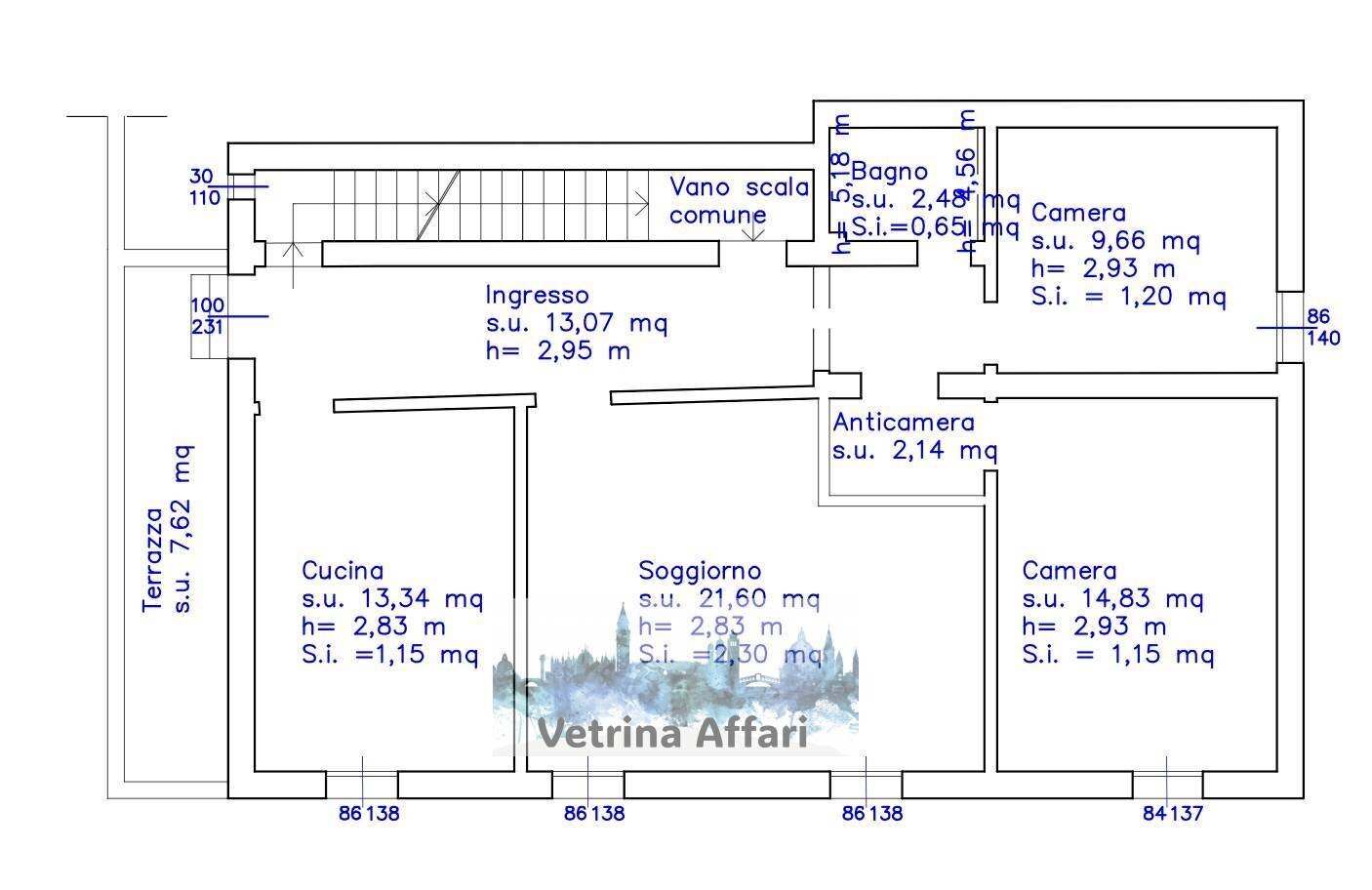 Foto 30 - Quadrilocale campo san cassiano, Venezia - planimetria 1