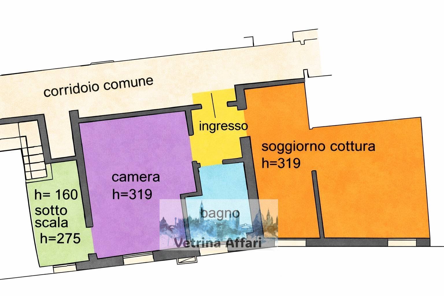 Foto 27 - Appartamento san giovanni gristostomo, Venezia - planimetria 1