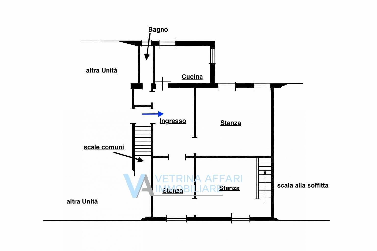 Foto 15 - Quadrilocale calle del paradiso, Venezia - planimetria 1