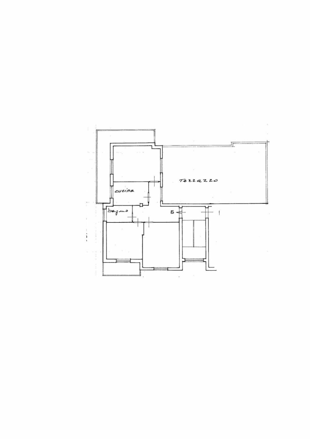 Attic via Lacedonia, 37, Roma - floor plans 1