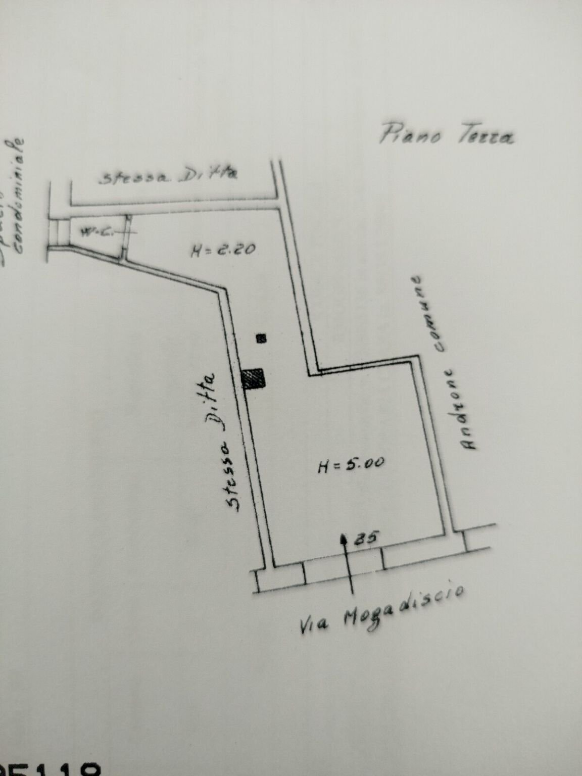 Negozio via Mogadiscio, 25, Catania - planimetria 1