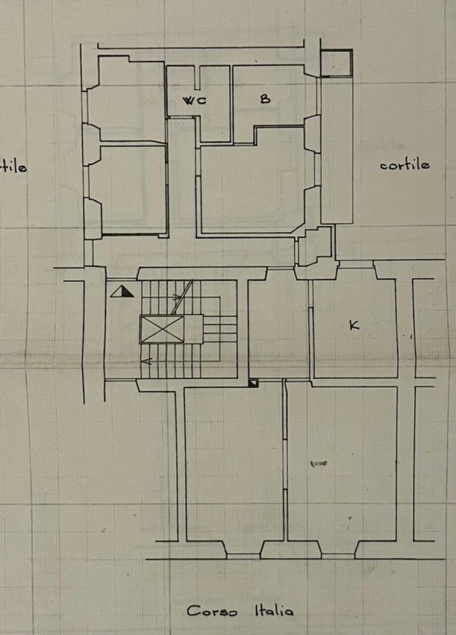 Four-room apartment corso d'Italia, 106, Roma - floor plans 1