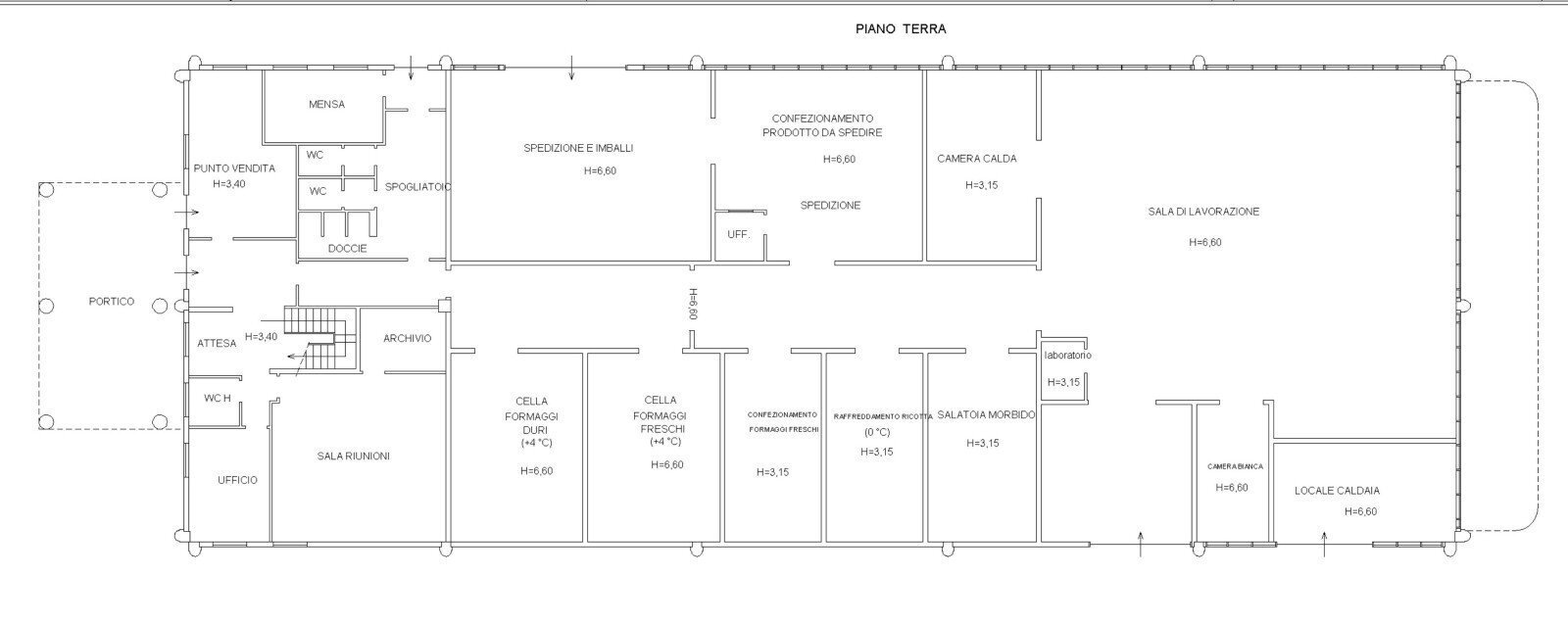 Shed via Corradino D'Ascanio, Acquapendente - floor plans 1