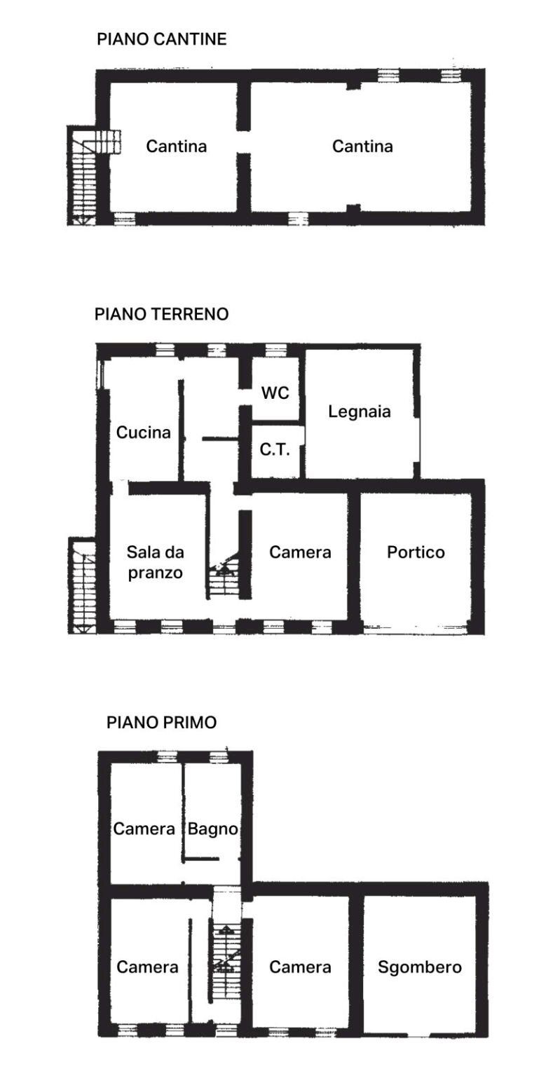 Independent house SP72, 101, Vignale Monferrato - floor plans 1
