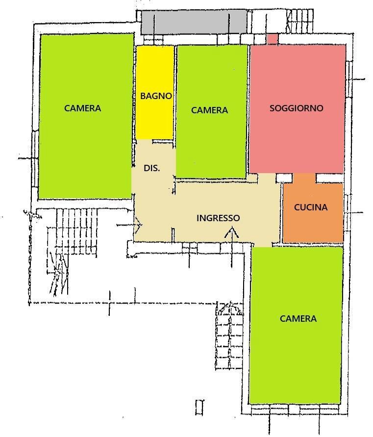 Foto 28 - Trilocale Via mazzini, Rottofreno - planimetria 1