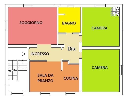 Foto 24 - Trilocale Via Franco Severi, Podenzano - planimetria 1