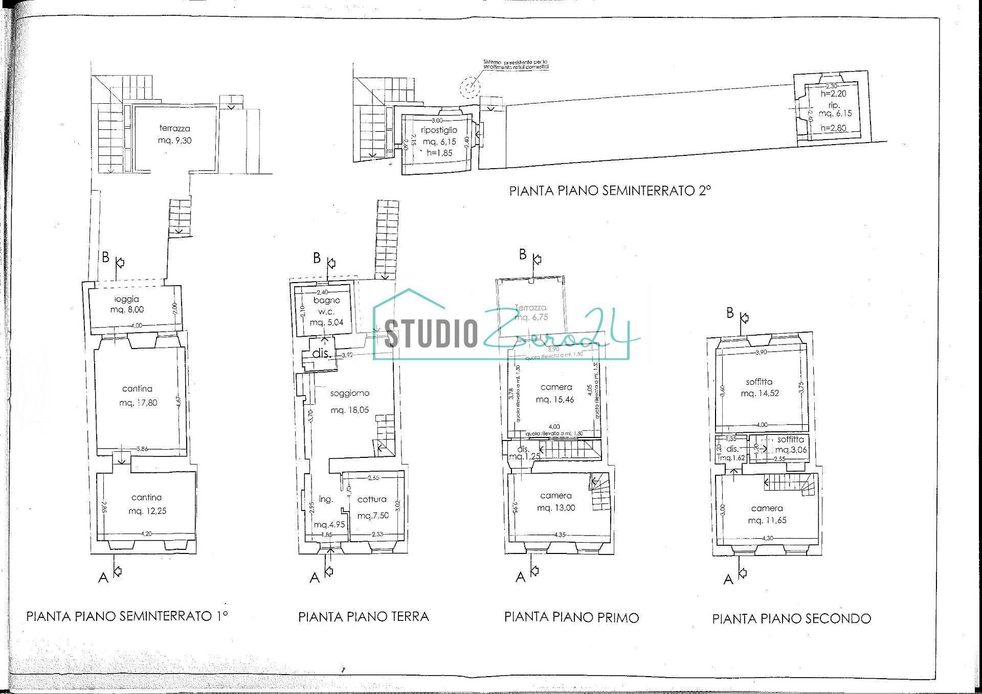 Foto 26 - Semi-detached house Via Impero, Stazzema - floor plans 1
