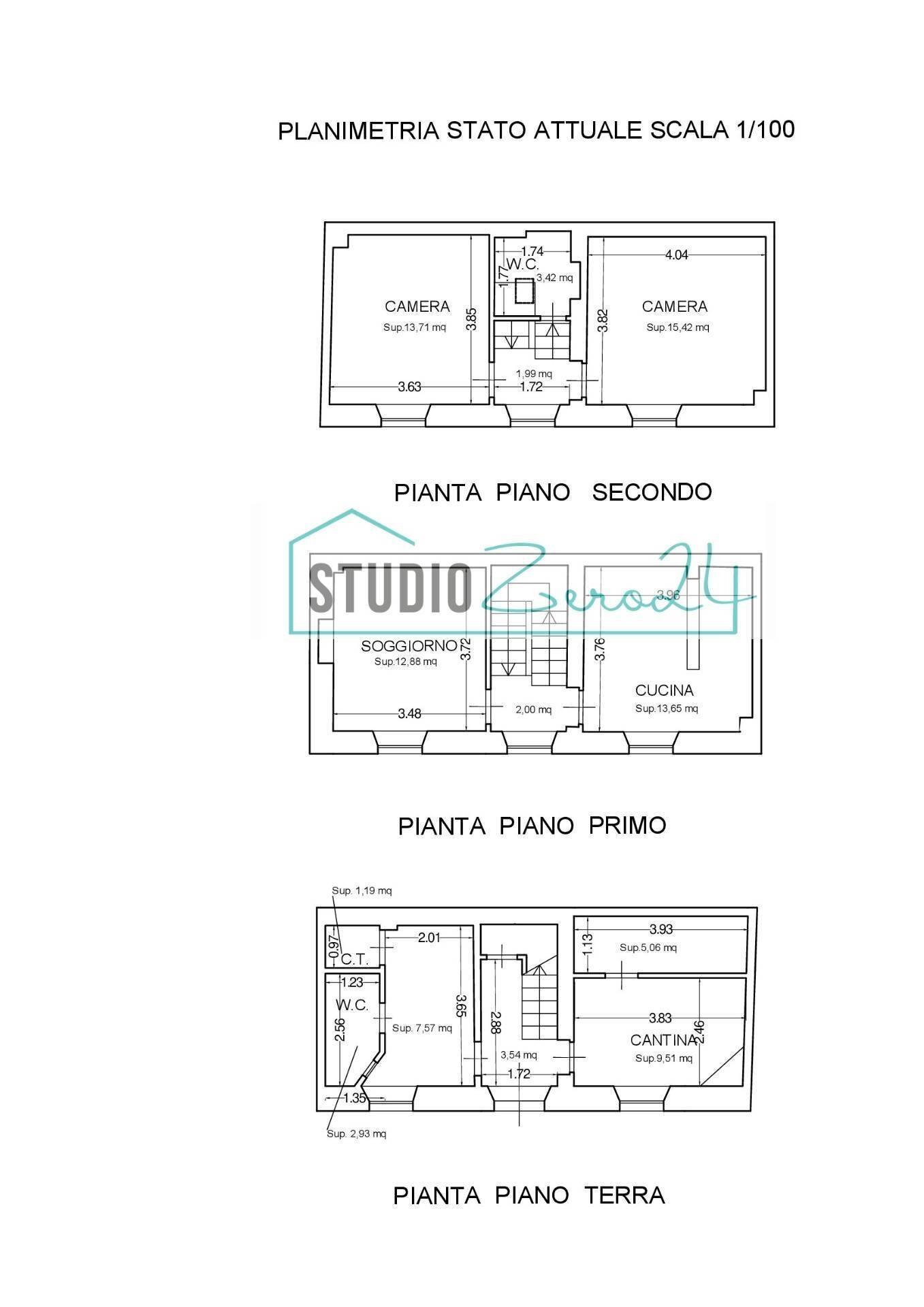 Foto 21 - Semi-detached house Piazza Signoria, Stazzema - floor plans 1