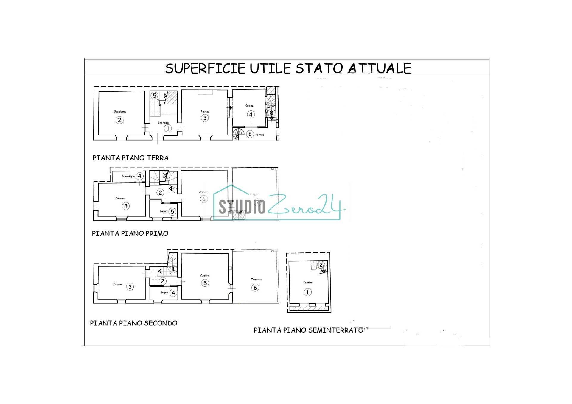 Foto 14 - Villa Via Federigi, Seravezza - floor plans 1