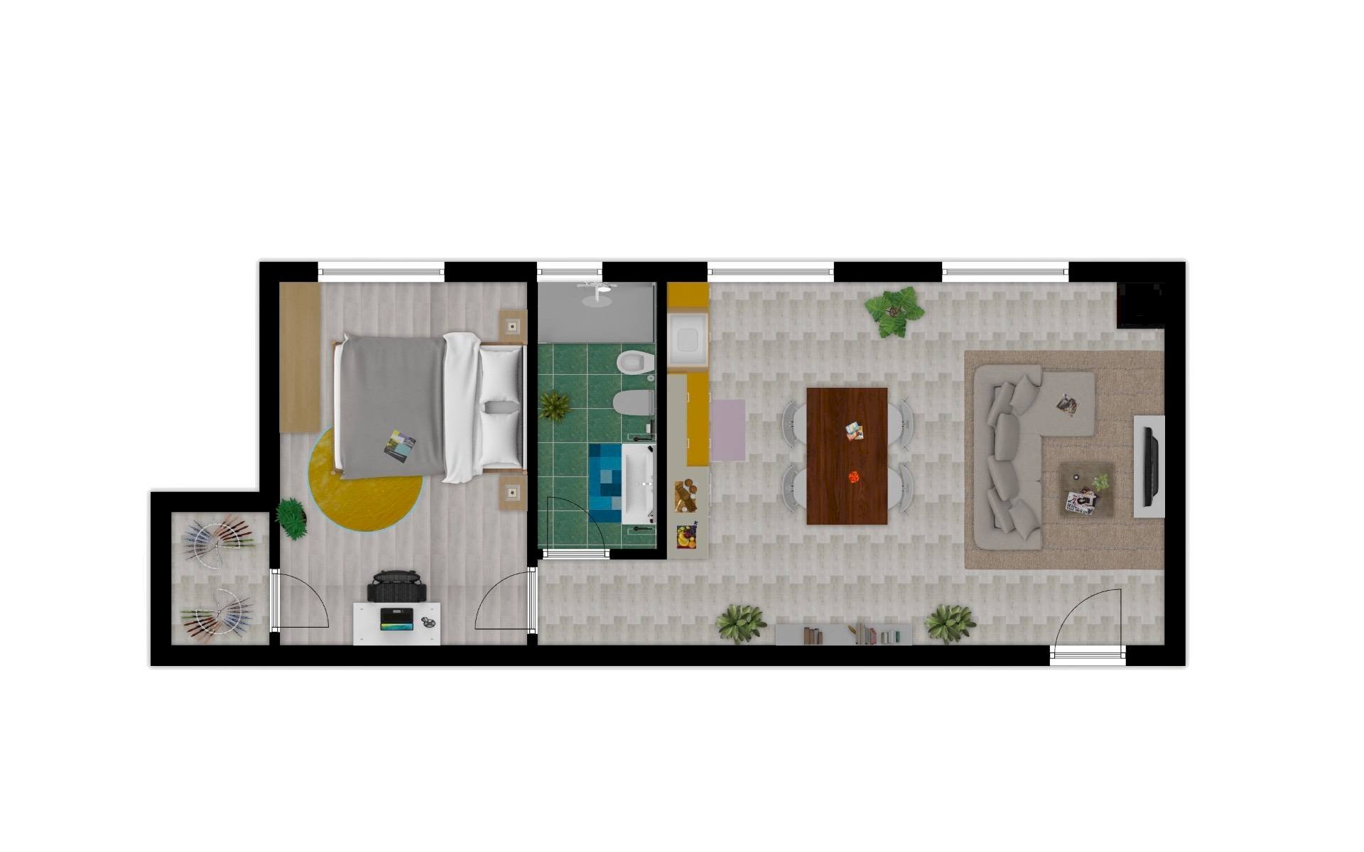 Foto 30 - Trilocale strada del ruffolo
 
93, Siena - planimetria 1