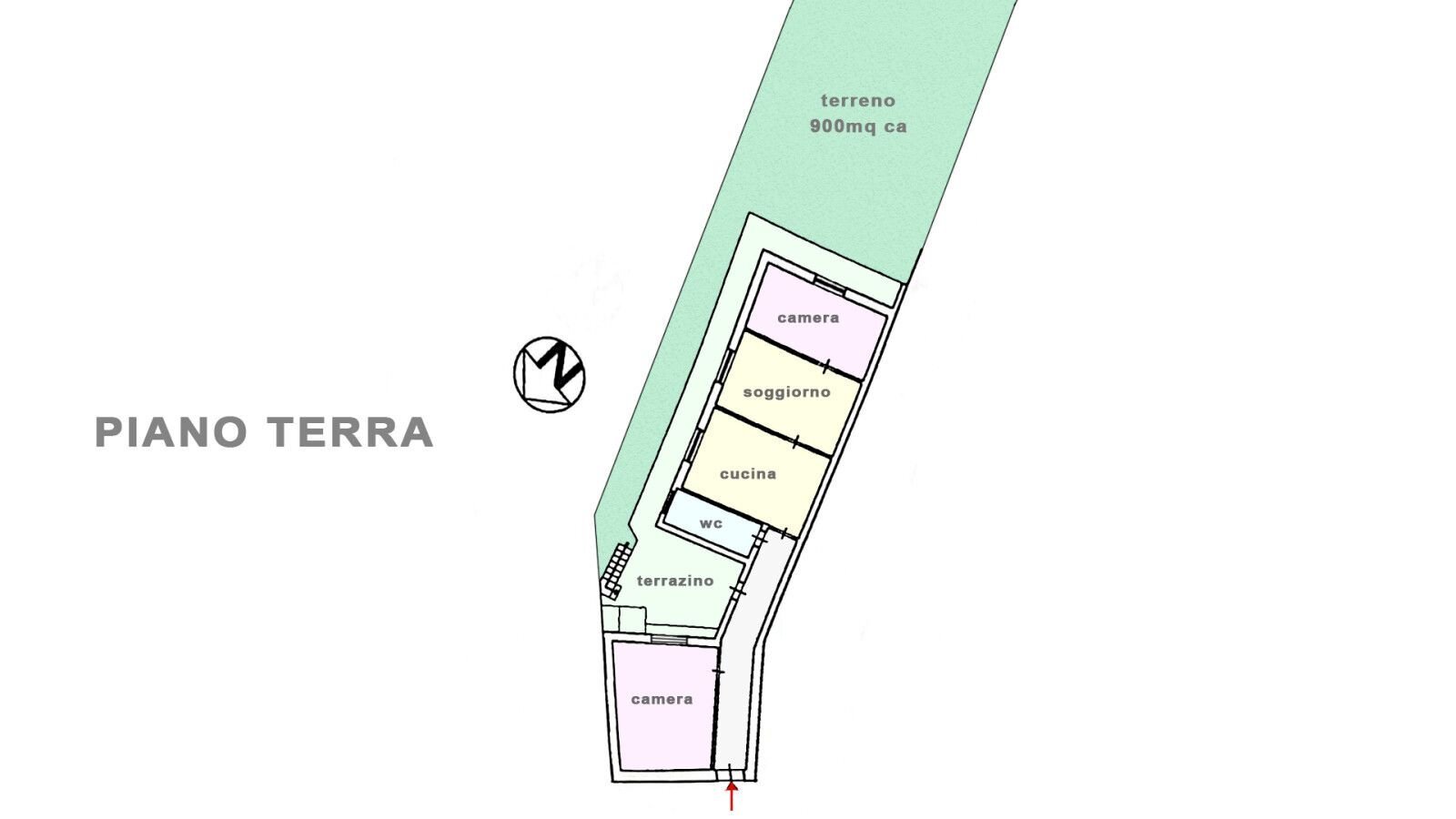 Independent house via Tremonti, 18, Pedara - floor plans 1