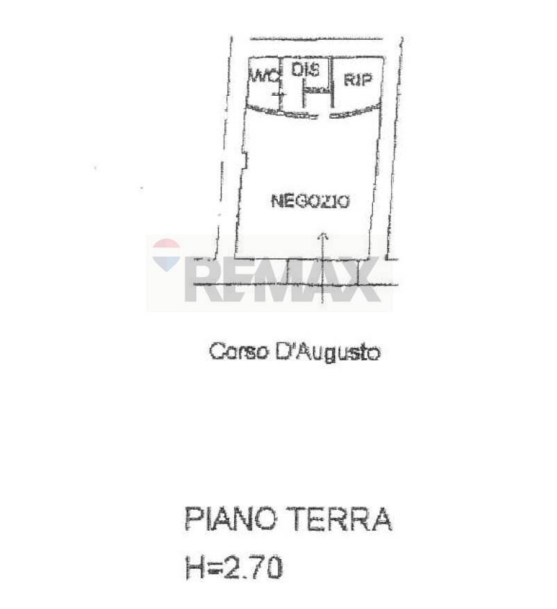 Pianta 2D - Shop Corso d'Augusto
 
181, Rimini - floor plans 1
