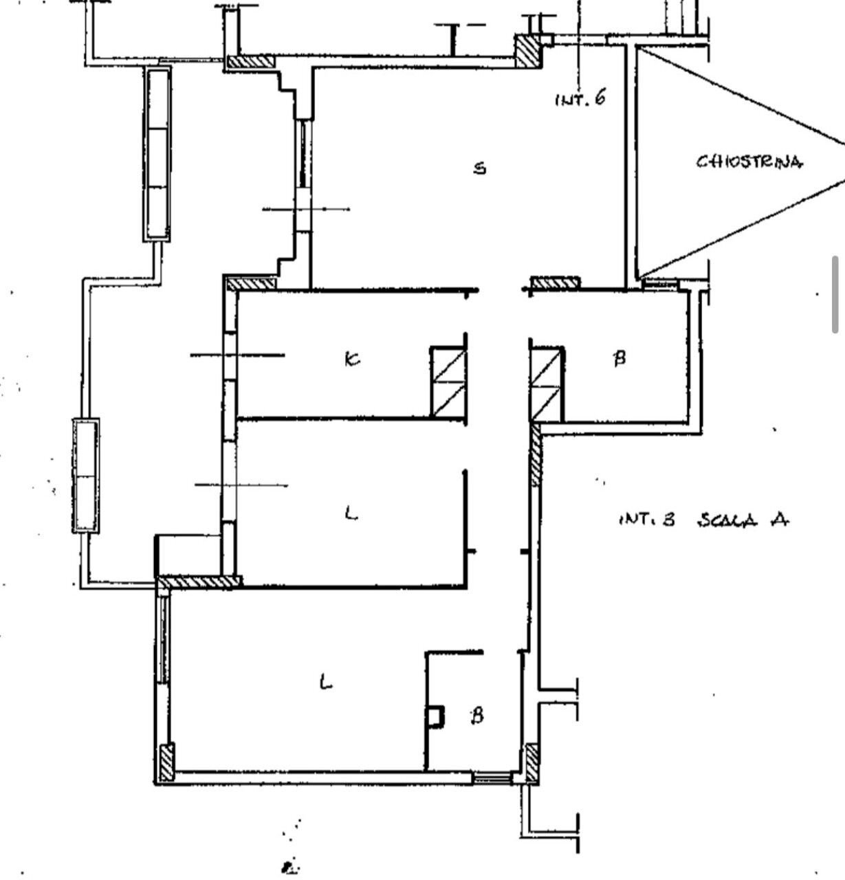 Trilocale via Deserto del Gobi, Roma (zona Torrino) - planimetria 1