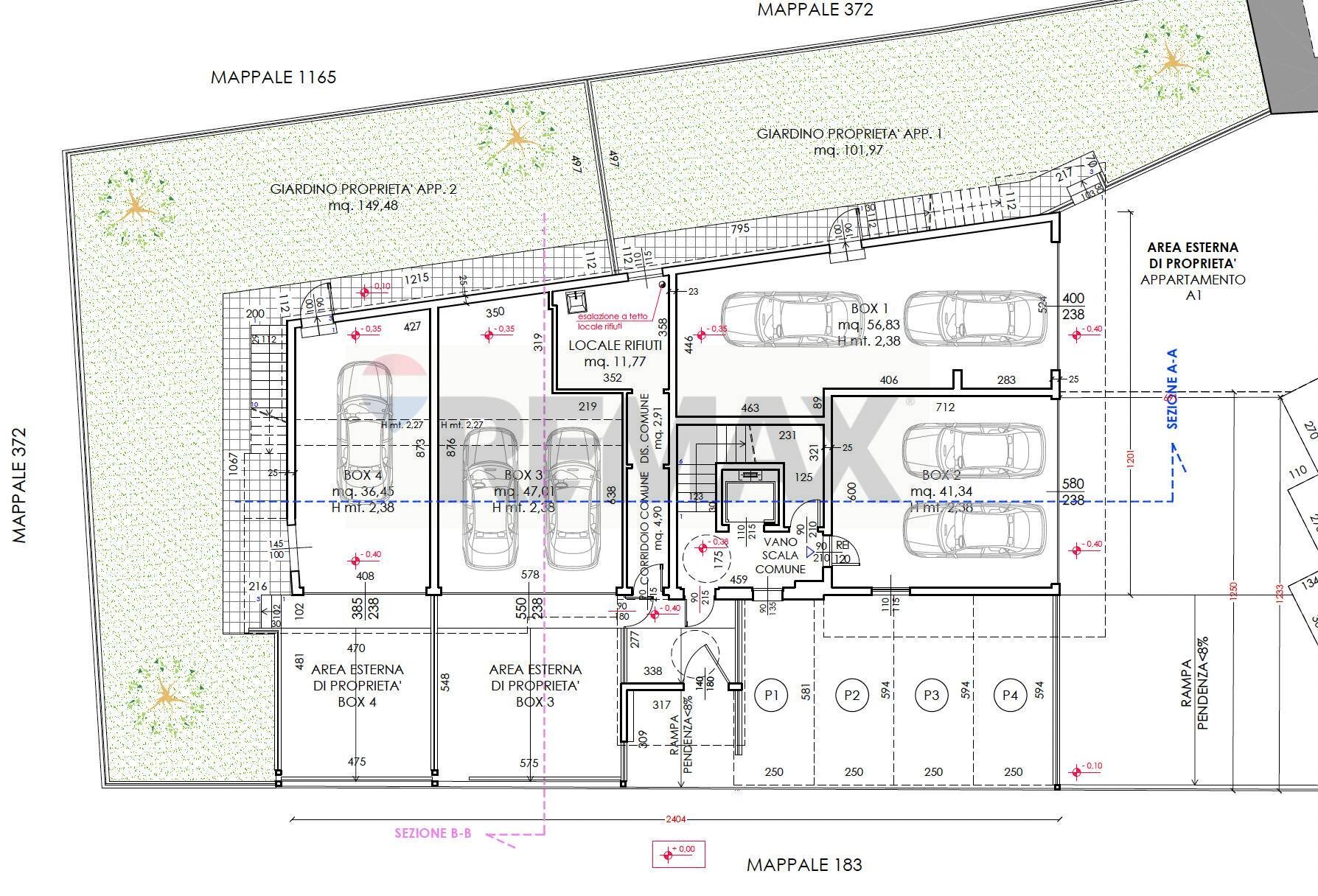 Pianta 2D - Trilocale via Piave
 
23, Busnago - planimetria 1