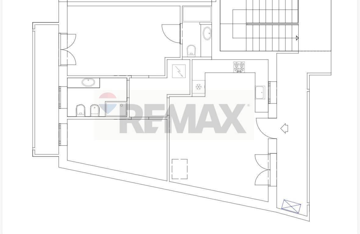 Pianta 2D - Trilocale Casirate d'Adda - planimetria 1