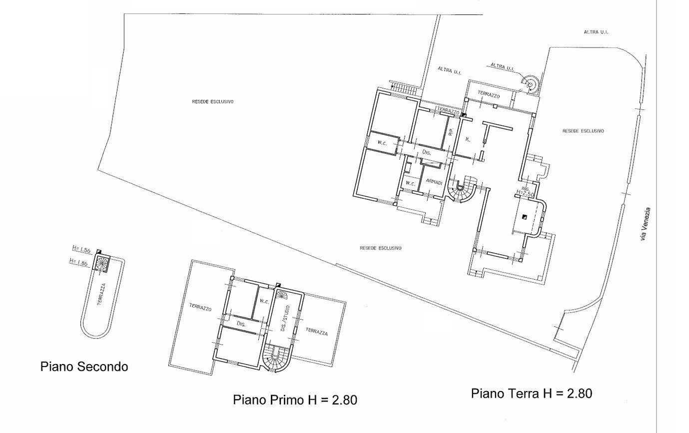 Villa via Venezia, 35, Pontedera - floor plans 1