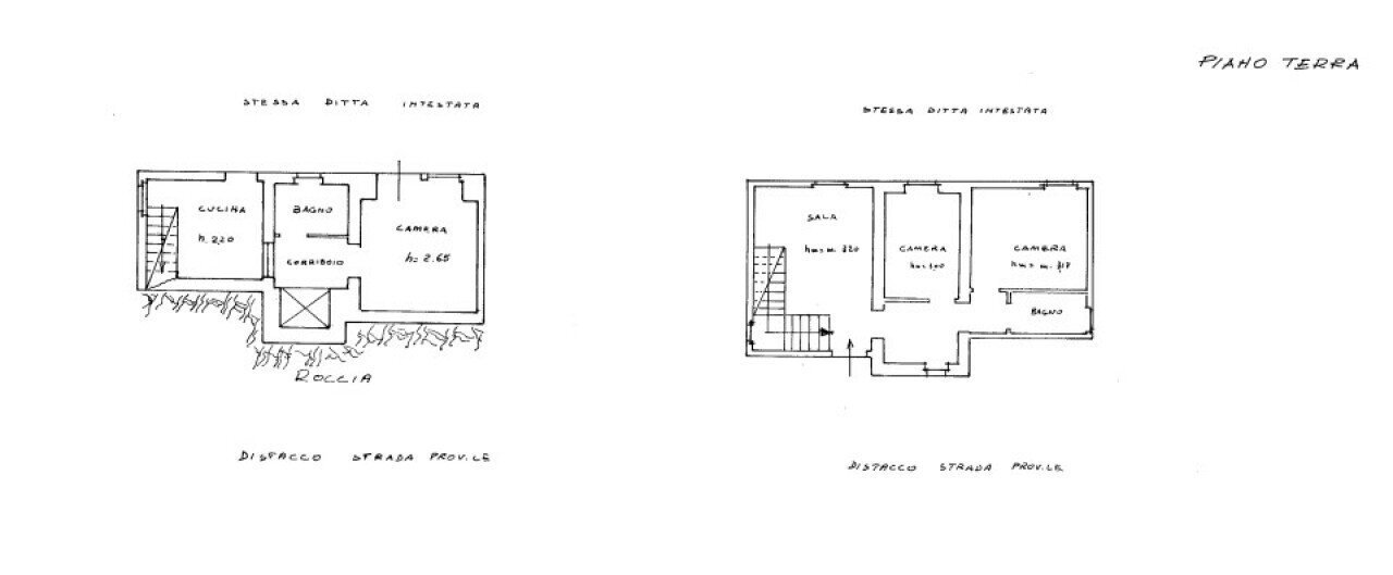 Villa contrada Morano, Genazzano - planimetria 1