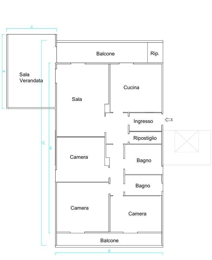 Foto 59 - Apartment Via Ancona
 
21, Gallipoli - floor plans 1