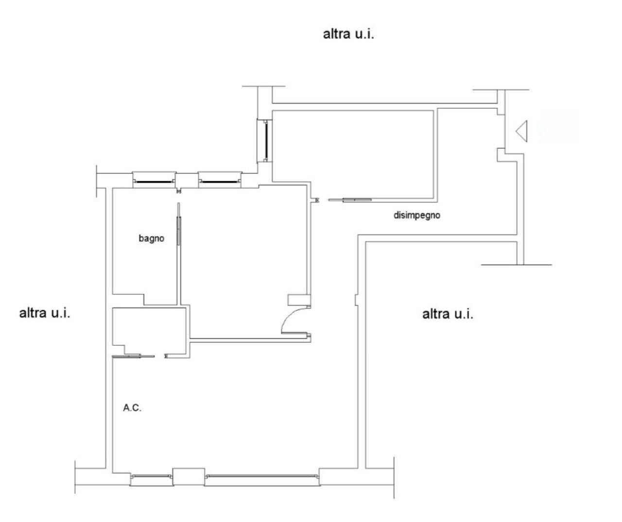 Trilocale via di Torre Rossa, 35, Roma - planimetria 1