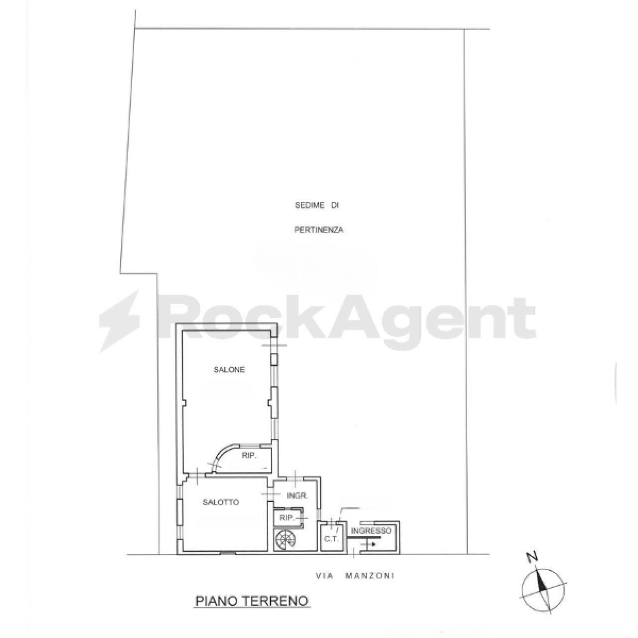 Independent house via Dante Alighieri, 14, Frascarolo - floor plans 1