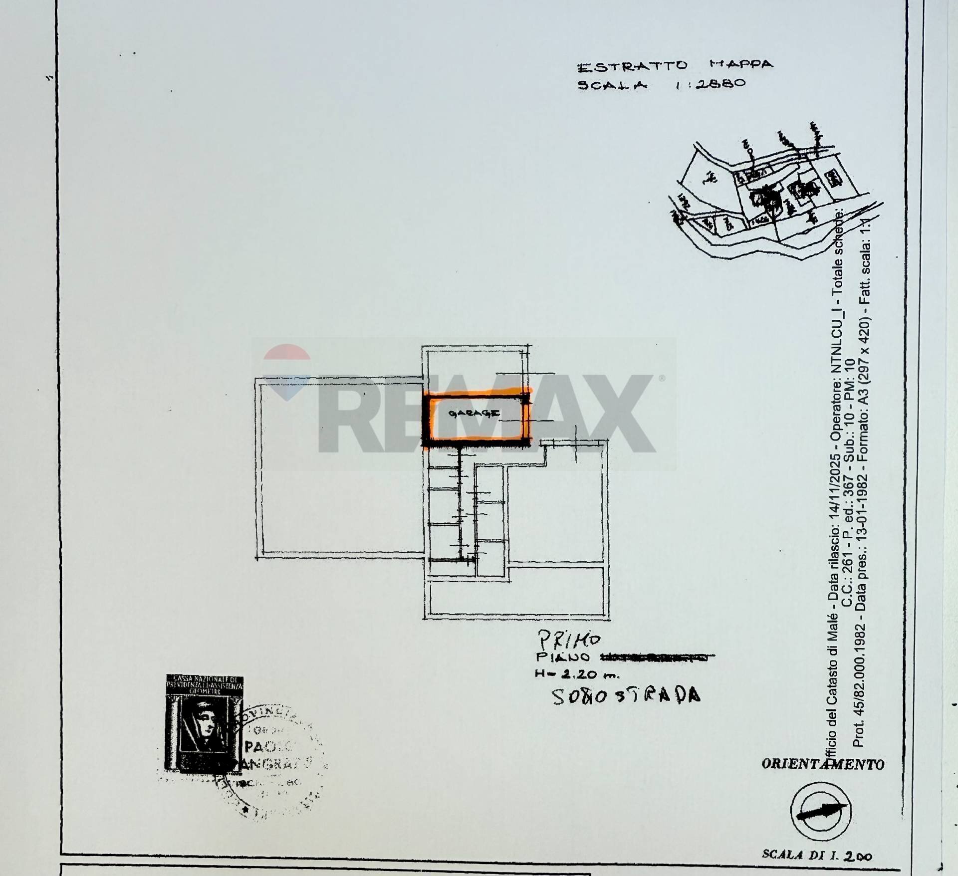 Pianta 2D - Appartamento Ossana - planimetria 1