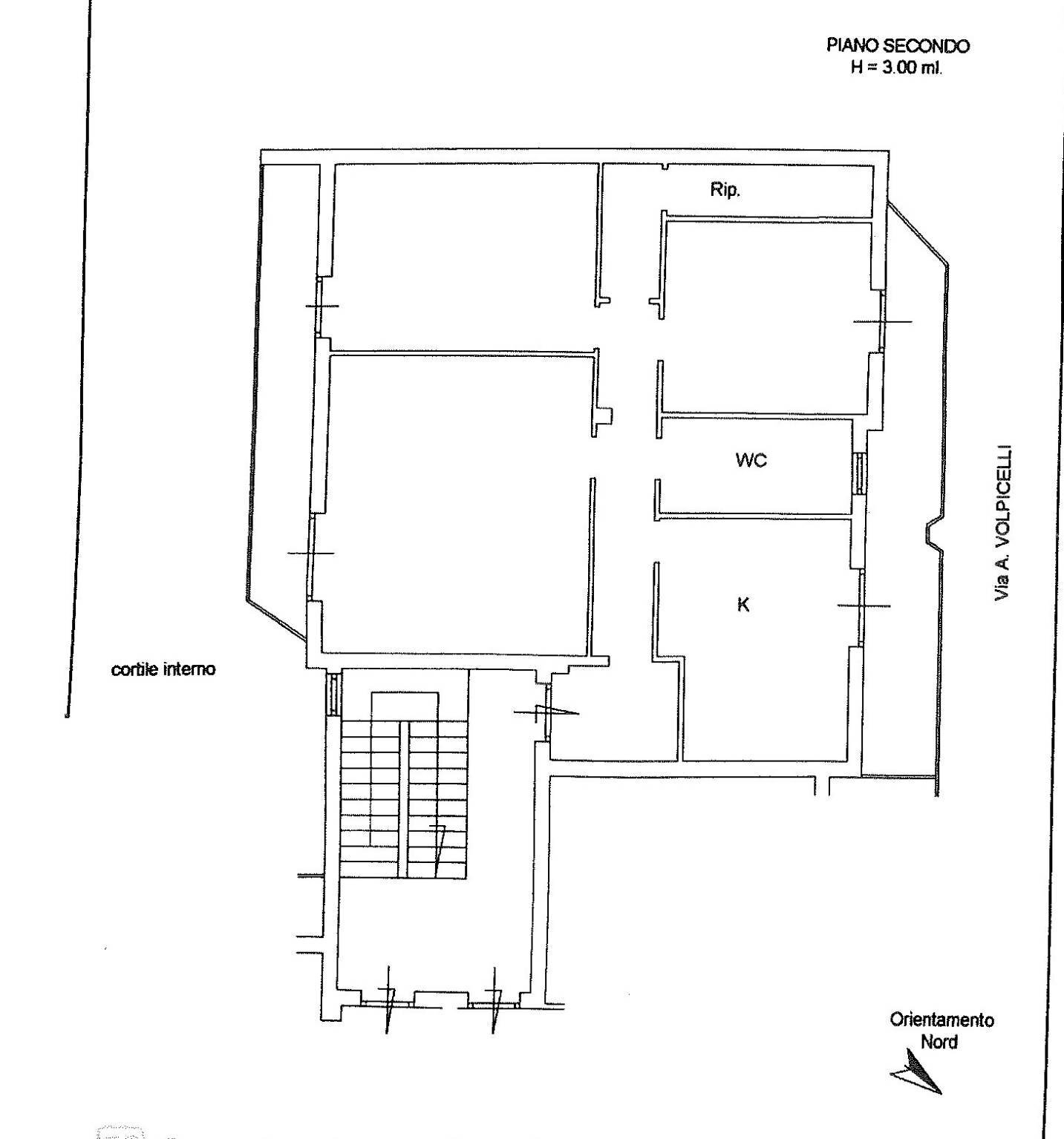 Trilocale via Angelo Volpicelli, 34, Arzano - planimetria 1
