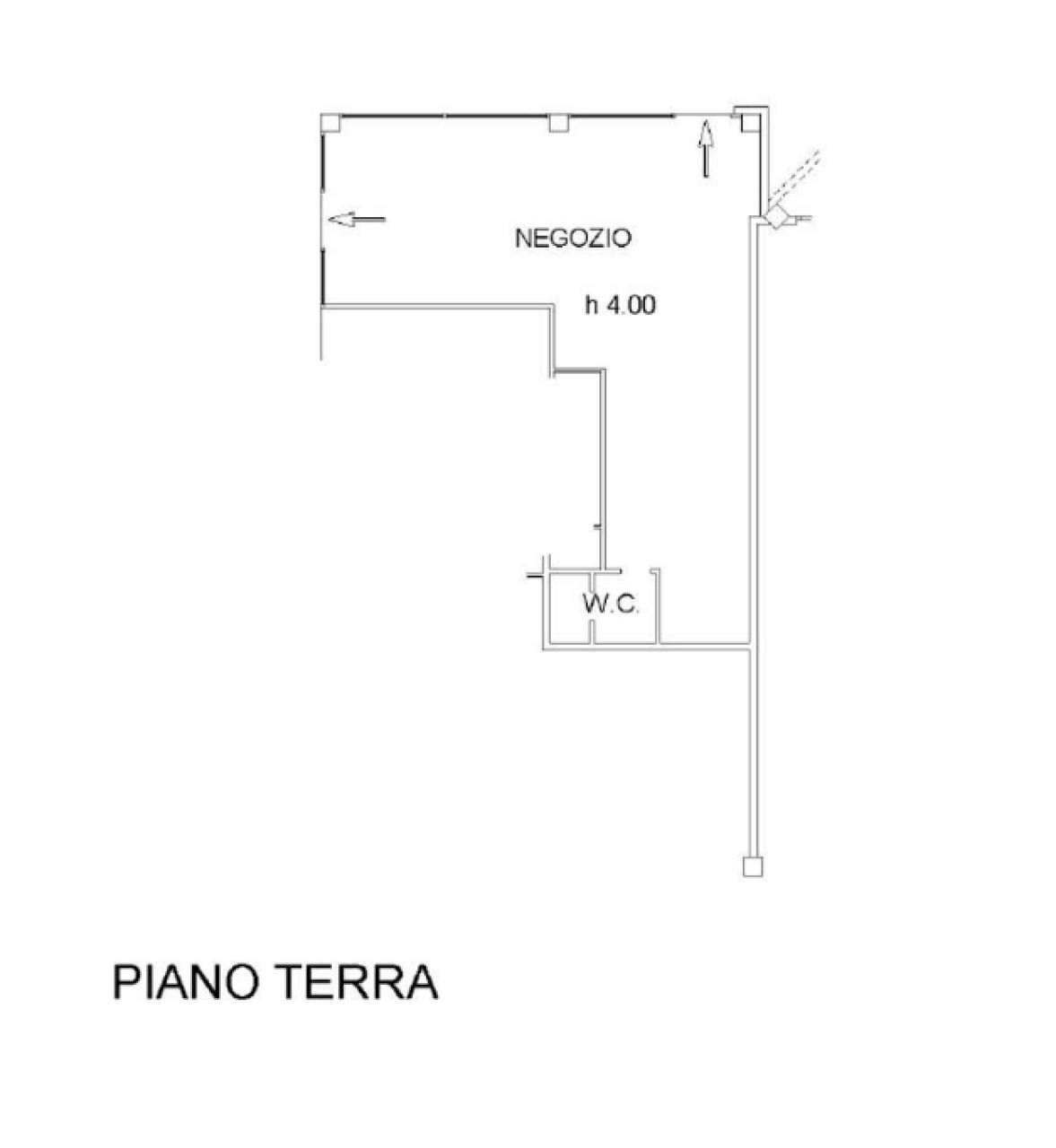 Negozio via Amilcare Ponchielli, 23, Bologna (zona Savena) - planimetria 1