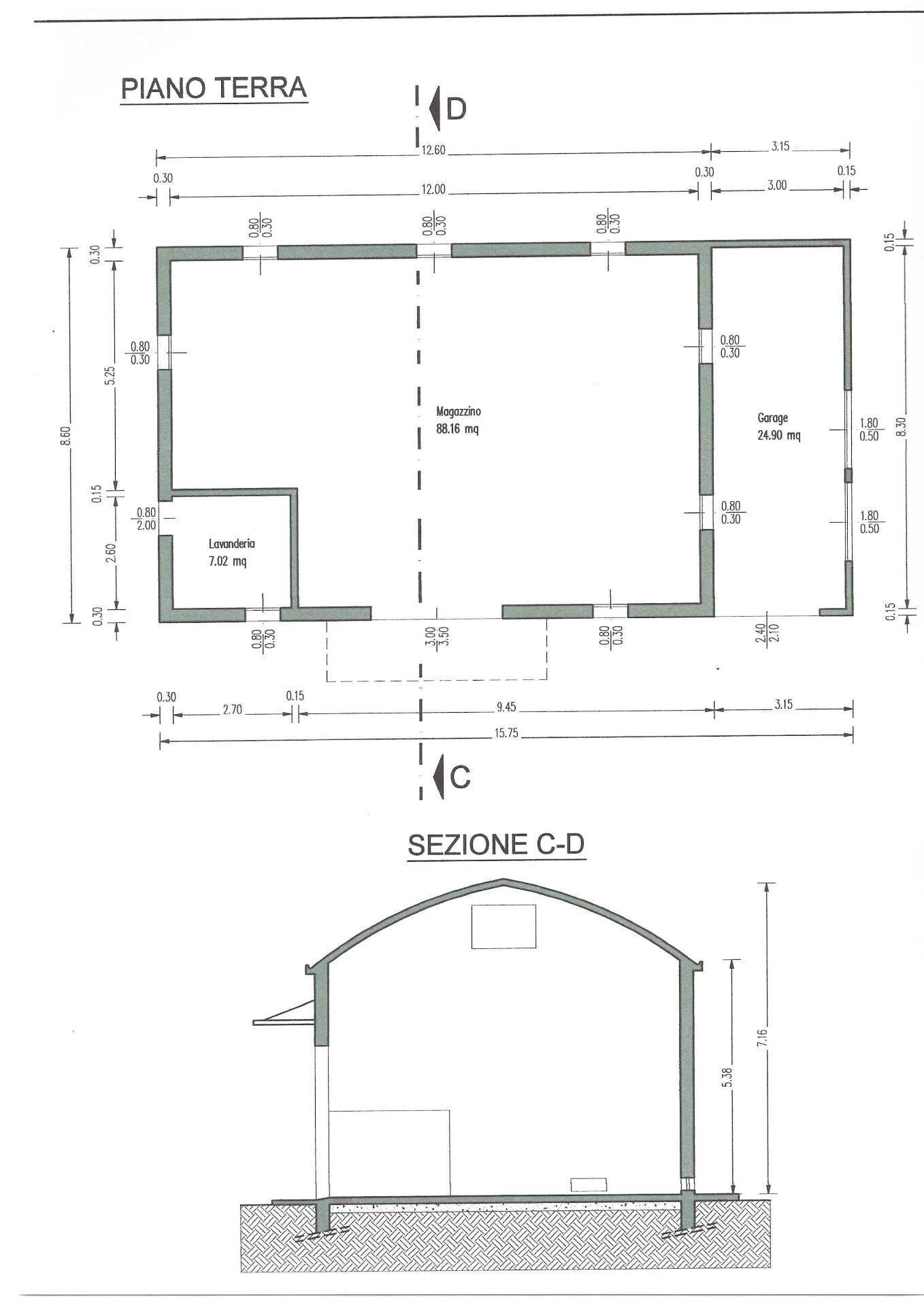 Foto 82 - Terraced Villa Via Castello
 
1/2, Argenta - floor plans 1