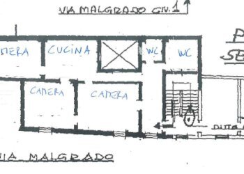 planimetria - Quadrilocale vicolo Malgrado, Bologna (zona Centro Storico) - foto 30