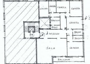 planimetria appartamento - Appartamento via Bellacosta, Bologna (zona Colli) - foto 30