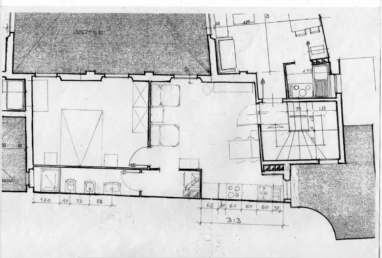 planimetria - Bilocale via Cartoleria, Bologna (zona Centro Storico) - planimetria 1
