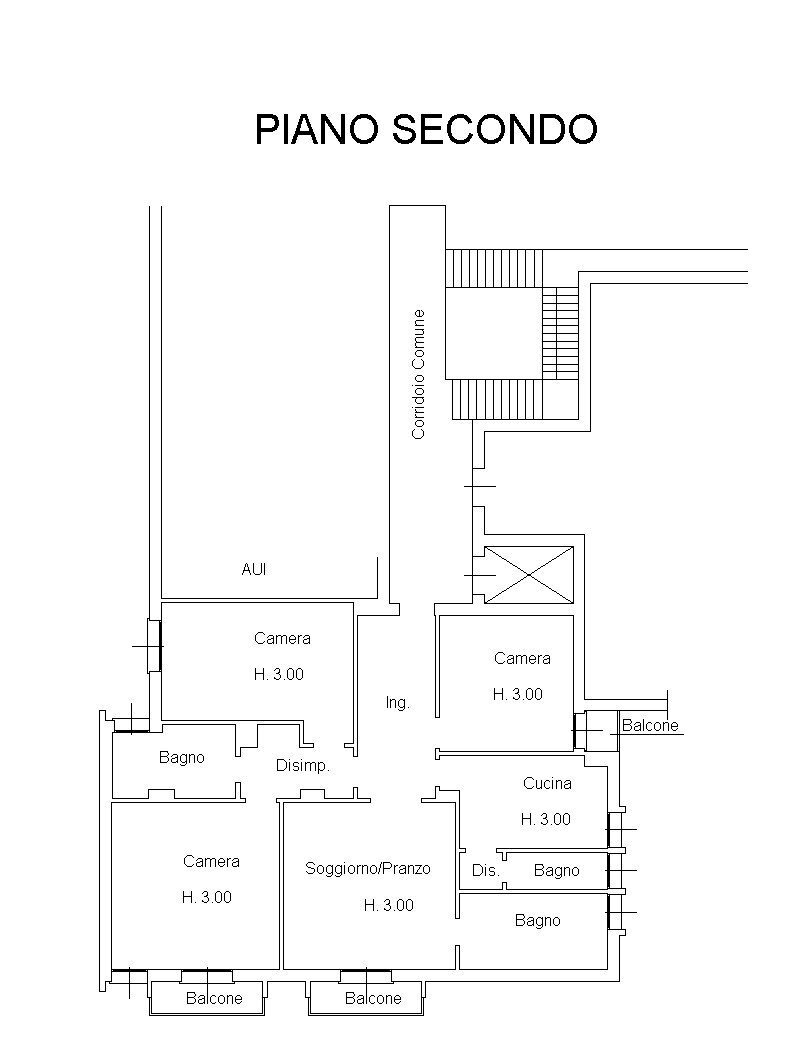 Quadrilocale Bologna (zona Massarenti) - planimetria 1