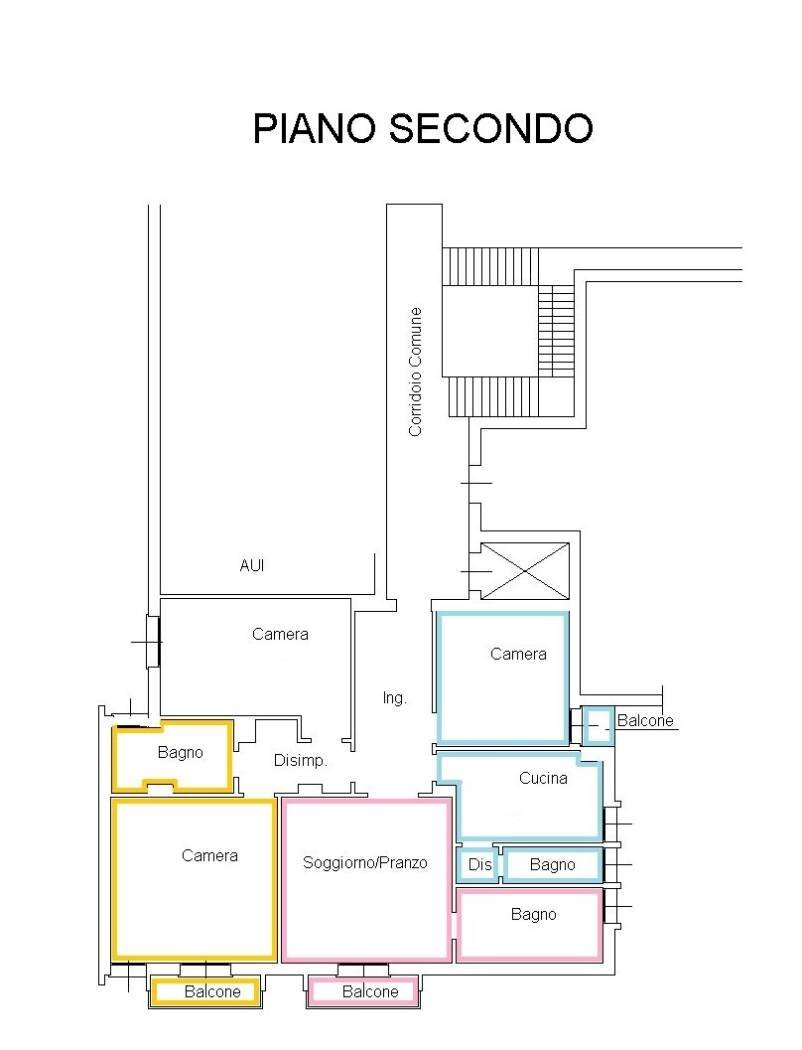 Quadrilocale Bologna (zona Massarenti) - planimetria 1