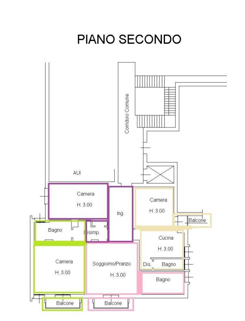 Quadrilocale Bologna (zona Massarenti) - planimetria 1