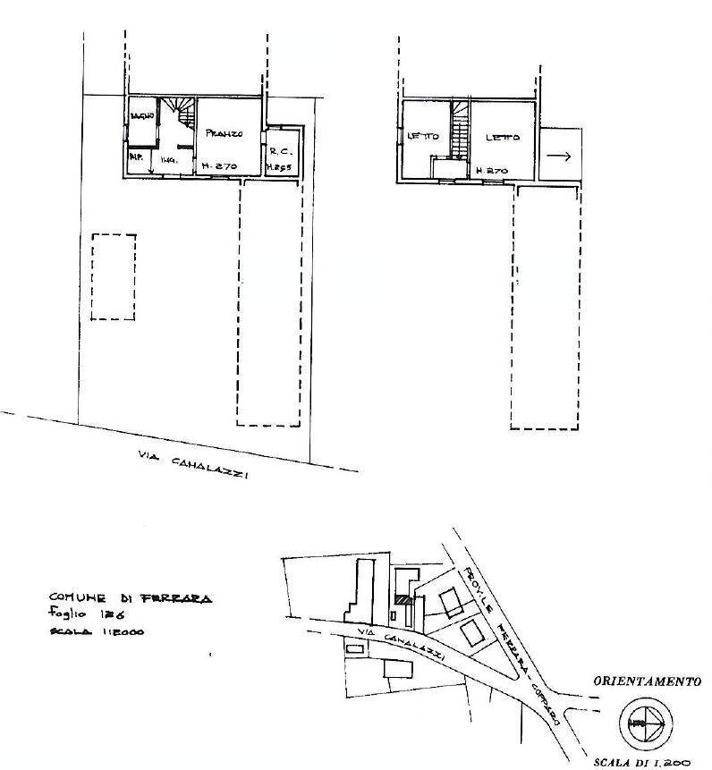 Foto 29 - Casa semi indipendente Via Canalazzi, Ferrara - planimetria 1