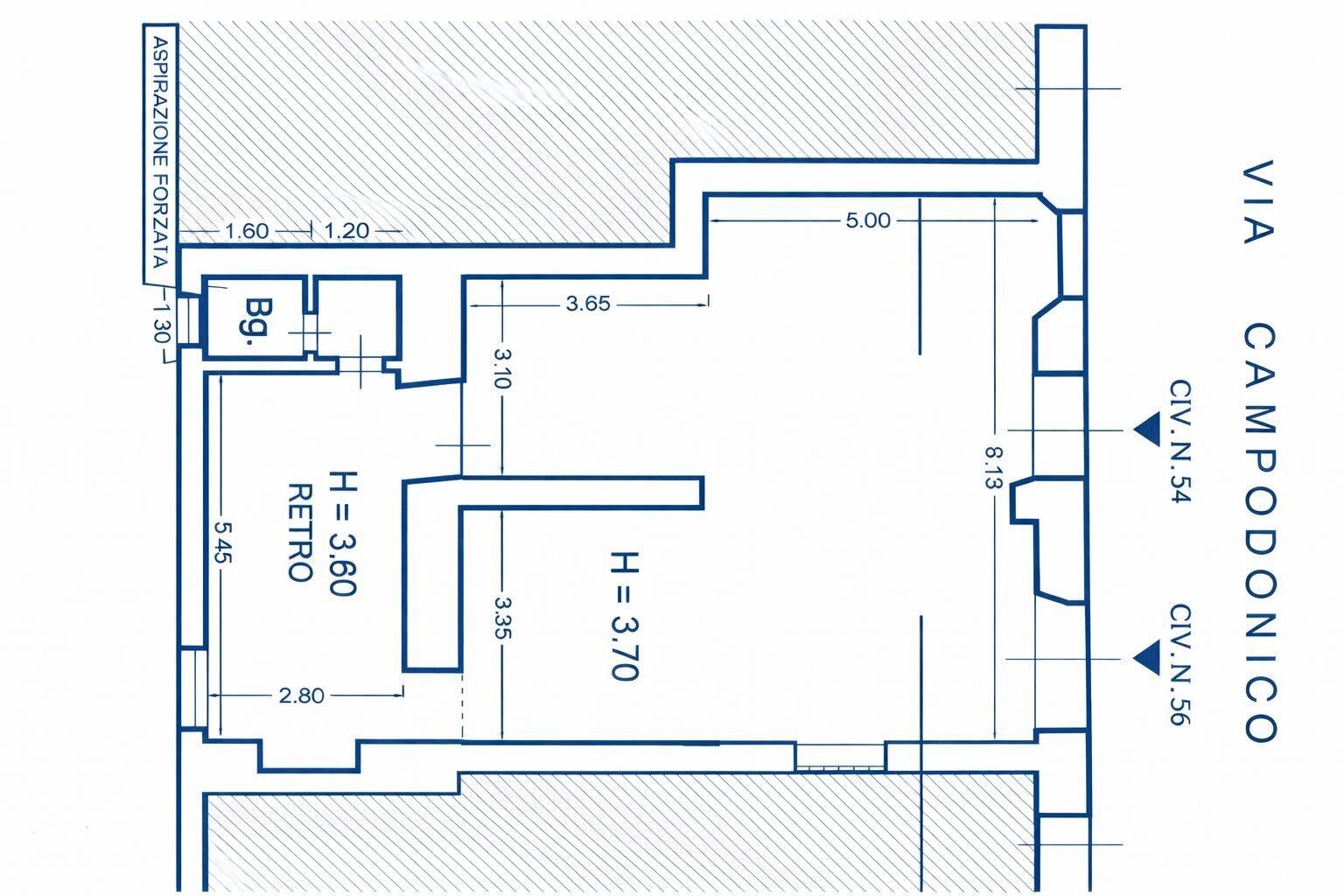 Negozio via Giovanni Battista Campodonico, 54, Lavagna - planimetria 1