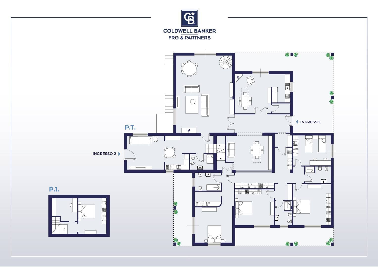 Foto 50 - Villa Strada della Palanzana, Viterbo - planimetria 1