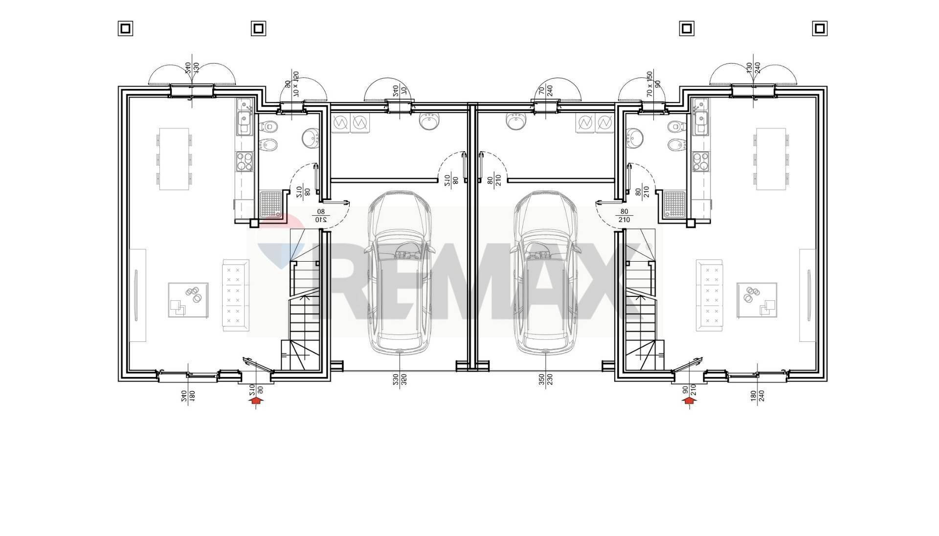 Pianta 2D - Casa semi indipendente Via Ponchielli, Castel Goffredo - planimetria 1
