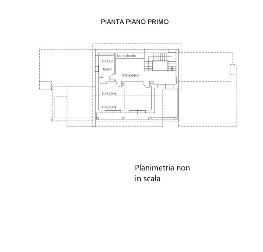 Villa strada San Vittore, Priocca - planimetria 1