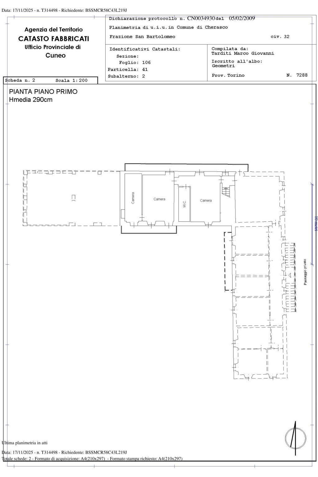 Rustic Frazione San Bartolomeo, 85, Cherasco - floor plans 1