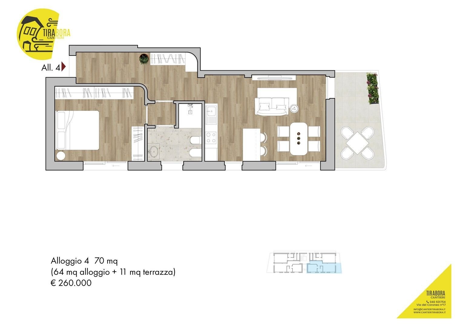 Two-room apartment Frazione Villaggio del Pescatore, 34, Duino-Aurisina - floor plans 1