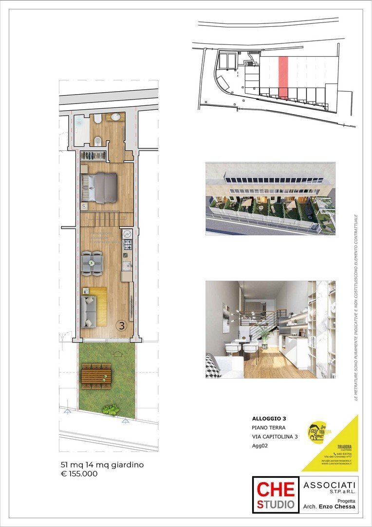 Loft via Capitolina, 3/1, Trieste - planimetria 1