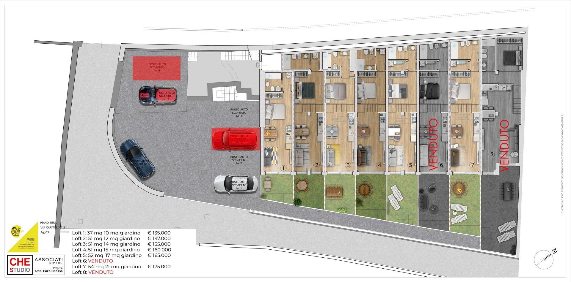 Loft via Capitolina, 3/1, Trieste - planimetria 1