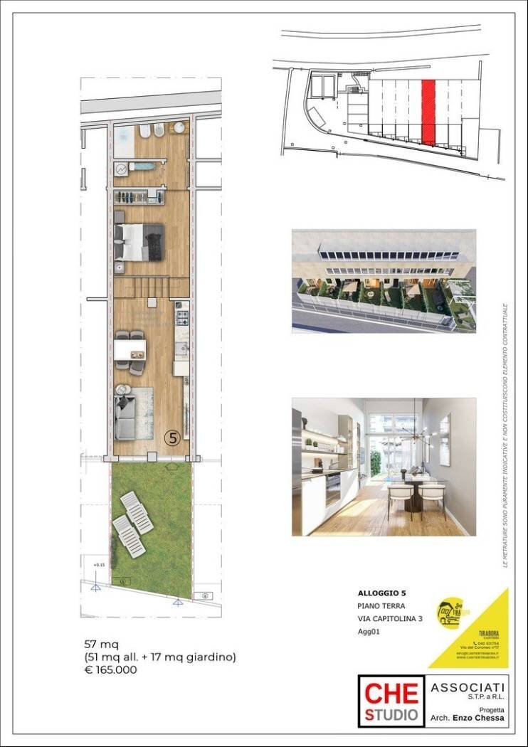 Loft via Capitolina, 3/1, Trieste - floor plans 1
