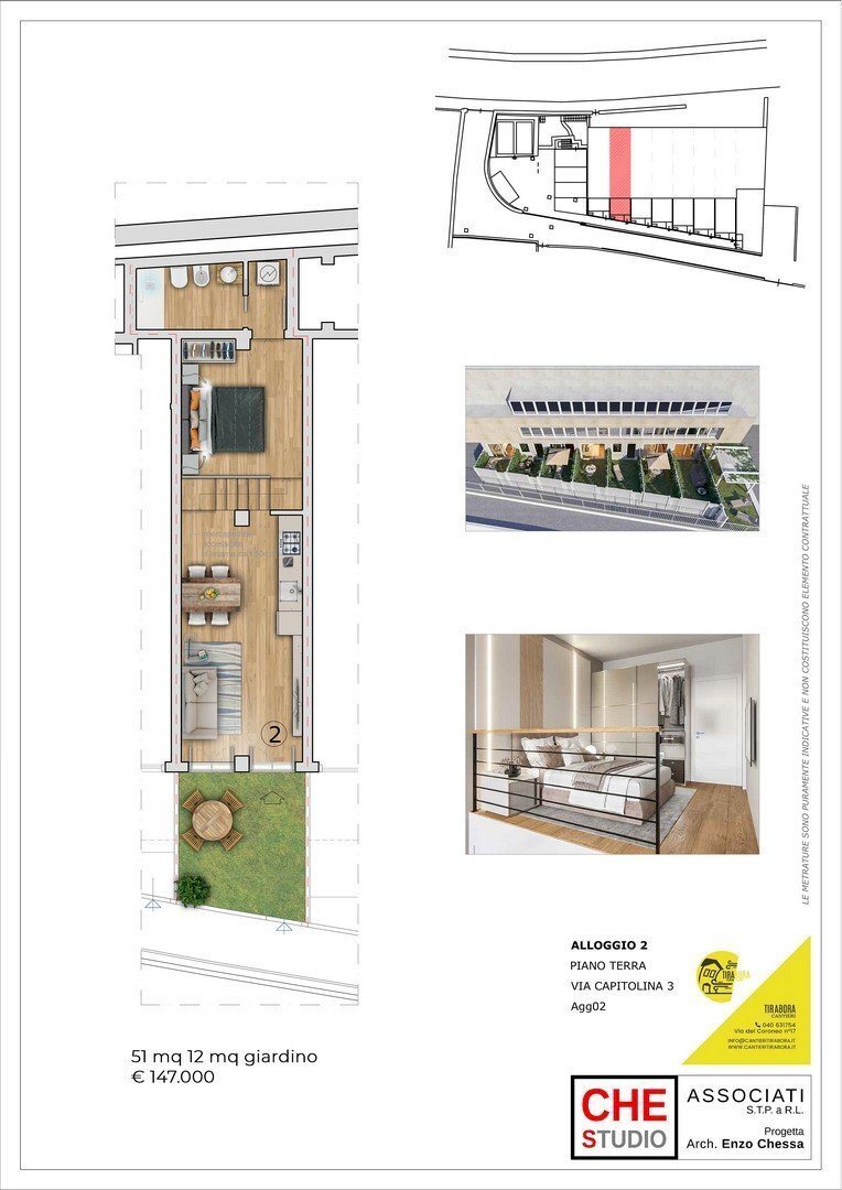 Loft via Capitolina, 3/1, Trieste - planimetria 1
